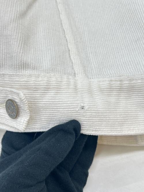 POLO RALPH LAUREN（ポロ・ラルフローレン）POLO RALPH LAUREN (ポロ・ラルフローレン) POLO RALPH LAUREN　コーデュロイトラッカージャケット ホワイト サイズ:Ｌの古着・服飾アイテム