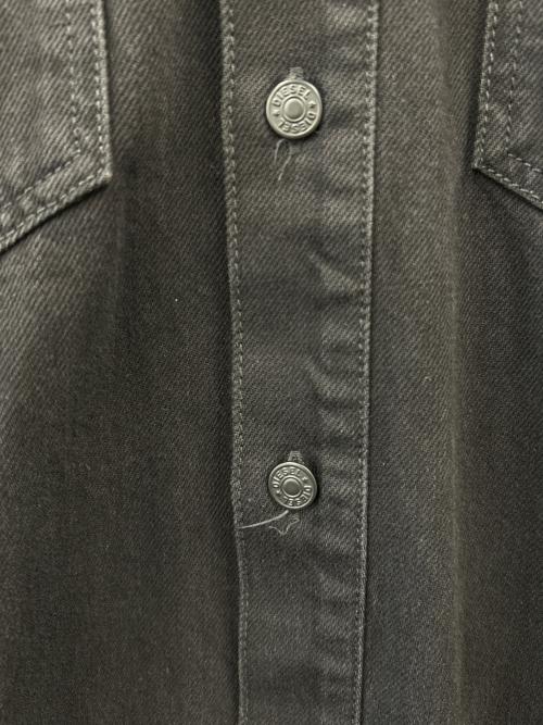 DIESEL（ディーゼル）DIESEL (ディーゼル) DIESEL　デニムジャケット インディゴ×ブラック サイズ:XXSの古着・服飾アイテム