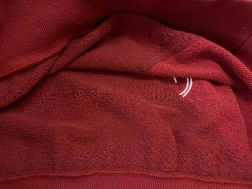 ZUTOMAYO（ズトマヨ）ZUTOMAYO (ズトマヨ) ZUTOMAYO　ハーフジップスウェット レッド サイズ:XLの古着・服飾アイテム