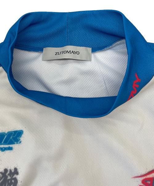 ZUTOMAYO（ズトマヨ）ZUTOMAYO (ズトマヨ) ZUTOMAYO　長袖カットソー ベージュ×ブルー サイズ:XLの古着・服飾アイテム