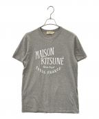 maison kitsuneメゾンキツネ）の古着「MAISON KITSUNE　半袖カットソー」｜グレー
