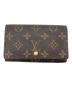 LOUIS VUITTON（ルイ ヴィトン）の古着「LOUIS VUITTON　モノグラム　ポルトモネ・ジップ2つ折り財布」｜ブラウン