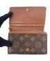 中古・古着 LOUIS VUITTON (ルイ ヴィトン) LOUIS VUITTON　モノグラム　ポルトモネ・ジップ2つ折り財布 ブラウン：10000円