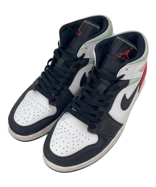 NIKE（ナイキ）NIKE (ナイキ) NIKE  Air Jordan 1 Mid SE  ハイカットスニーカー ホワイト×ブラック×レッド サイズ:29の古着・服飾アイテム