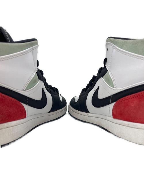 NIKE（ナイキ）NIKE (ナイキ) NIKE  Air Jordan 1 Mid SE  ハイカットスニーカー ホワイト×ブラック×レッド サイズ:29の古着・服飾アイテム
