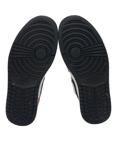 NIKE（ナイキ）NIKE (ナイキ) NIKE  Air Jordan 1 Mid SE  ハイカットスニーカー ホワイト×ブラック×レッド サイズ:29の古着・服飾アイテム