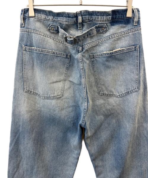 Maison Margiela（メゾンマルジェラ）Maison Margiela (メゾンマルジェラ) Maison Margiela　ダメージ加工バックルジーンズ インディゴ サイズ:31の古着・服飾アイテム