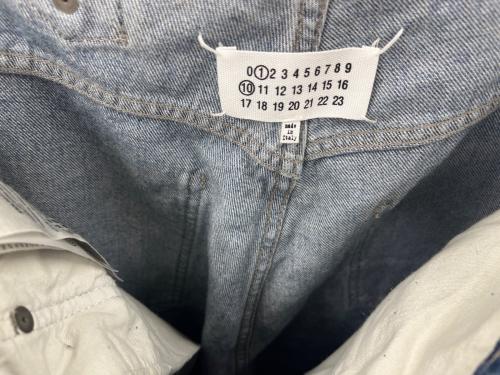 Maison Margiela（メゾンマルジェラ）Maison Margiela (メゾンマルジェラ) Maison Margiela　ダメージ加工バックルジーンズ インディゴ サイズ:31の古着・服飾アイテム