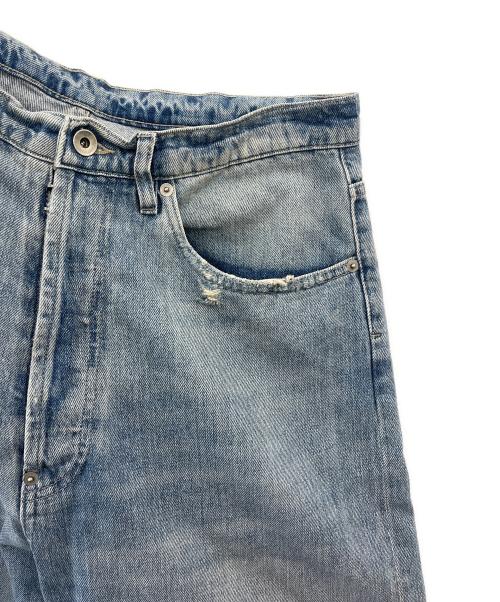 Maison Margiela（メゾンマルジェラ）Maison Margiela (メゾンマルジェラ) Maison Margiela　ダメージ加工バックルジーンズ インディゴ サイズ:31の古着・服飾アイテム