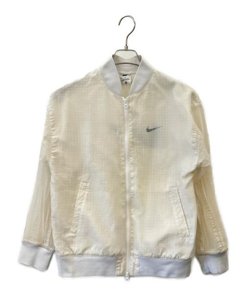 NIKE（ナイキ）NIKE (ナイキ) NIKE　ナイロンボンバージャケット ホワイト サイズ:Ｍの古着・服飾アイテム