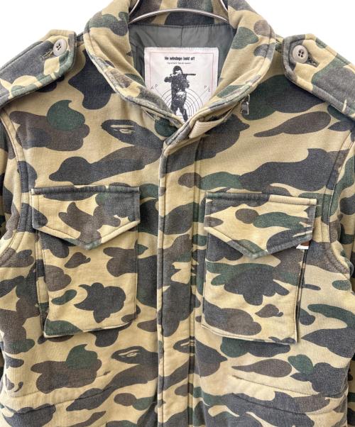 BAPE BY A BATHING APE（ベイプバイアベイシングエイプ）BAPE BY A BATHING APE (ベイプバイアベイシングエイプ) BAPE BY A BATHING APE　中綿ジャケット グリーン サイズ:Ｓの古着・服飾アイテム