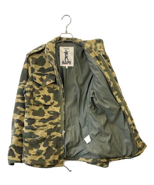 BAPE BY A BATHING APE（ベイプバイアベイシングエイプ）BAPE BY A BATHING APE (ベイプバイアベイシングエイプ) BAPE BY A BATHING APE　中綿ジャケット グリーン サイズ:Ｓの古着・服飾アイテム
