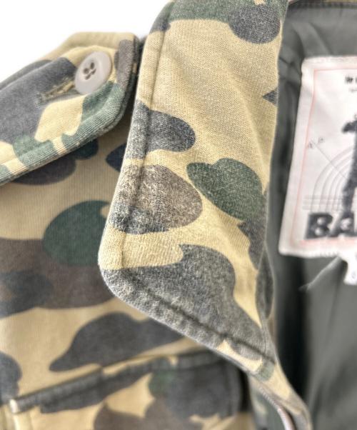 BAPE BY A BATHING APE（ベイプバイアベイシングエイプ）BAPE BY A BATHING APE (ベイプバイアベイシングエイプ) BAPE BY A BATHING APE　中綿ジャケット グリーン サイズ:Ｓの古着・服飾アイテム