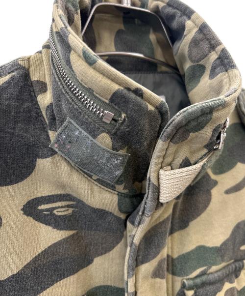 BAPE BY A BATHING APE（ベイプバイアベイシングエイプ）BAPE BY A BATHING APE (ベイプバイアベイシングエイプ) BAPE BY A BATHING APE　中綿ジャケット グリーン サイズ:Ｓの古着・服飾アイテム
