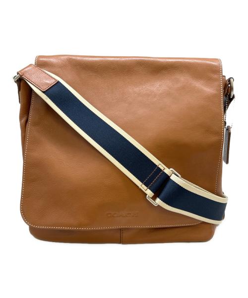 COACH（コーチ）COACH (コーチ) COACH　レザーショルダーバッグ ブラウンの古着・服飾アイテム