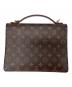 LOUIS VUITTON (ルイ ヴィトン) LOUIS VUITTON 　モノグラム　モンソー2WAYバッグ ブラウン：60000円