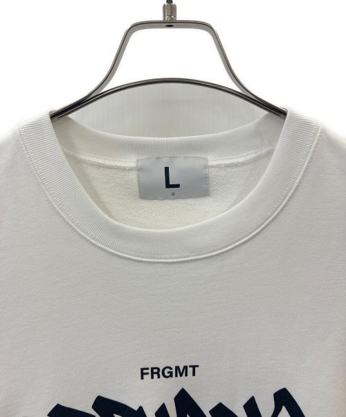 FRAGMENT DESIGN（フラグメントデザイン）FRAGMENT DESIGN (フラグメントデザイン) M.LEAGUE FRAGMENT DESIGN × M.LEAGUE  FRAGMENT ORPHANS  クルーネックスウェット ホワイト サイズ:Lの古着・服飾アイテム