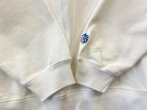 FRAGMENT DESIGN（フラグメントデザイン）FRAGMENT DESIGN (フラグメントデザイン) M.LEAGUE FRAGMENT DESIGN × M.LEAGUE  FRAGMENT ORPHANS  クルーネックスウェット ホワイト サイズ:Lの古着・服飾アイテム
