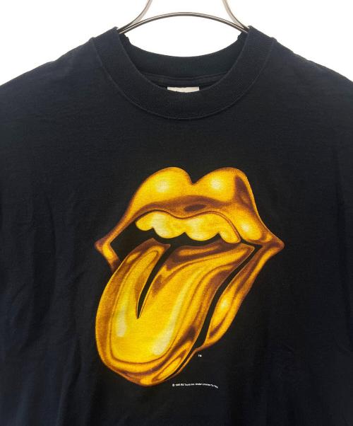 SCREEN STARS（スクリーンズスターズ）SCREEN STARS (スクリーンズスターズ) SCREEN STARS　ROLLING STONES　リップ＆タン/1999 RS TOUR　半袖カットソー ブラック サイズ:Lの古着・服飾アイテム