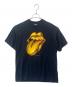 SCREEN STARS（スクリーンズスターズ）の古着「SCREEN STARS　ROLLING STONES　リップ＆タン/1999 RS TOUR　半袖カットソー」｜ブラック