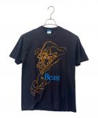 DISNEYディズニー）の古着「Disney　BEAST　半袖カットソー」｜ブラック