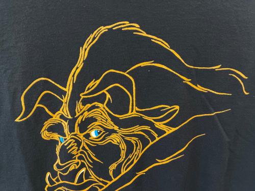DISNEY（ディズニー）DISNEY (ディズニー) Disney　BEAST　半袖カットソー ブラック サイズ:X–LARGEの古着・服飾アイテム