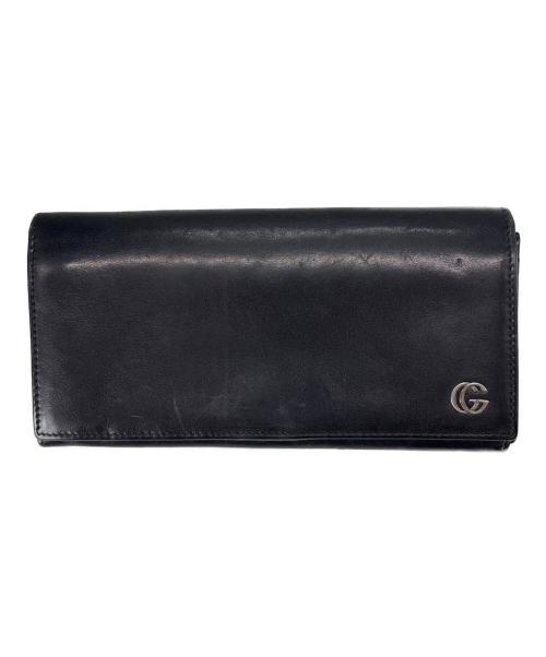 GUCCI（グッチ）GUCCI (グッチ) GUCCI　長財布 ブラックの古着・服飾アイテム