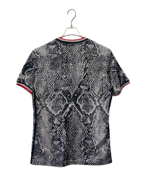 adidas（アディダス）adidas (アディダス) adidas　マンチェスターU　パイソン柄　半袖シャツ グレー サイズ:J 2XOの古着・服飾アイテム