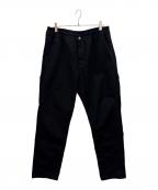 CarHarttカーハート）の古着「CarHartt　BRAIN DEAD BEACH CARPENTER P.　カーペンターパンツ」｜ブラック