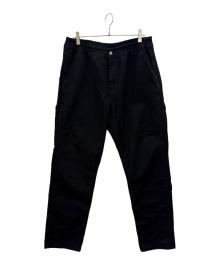 CarHartt（カーハート）の古着「CarHartt　BRAIN DEAD BEACH CARPENTER P.　カーペンターパンツ」｜ブラック