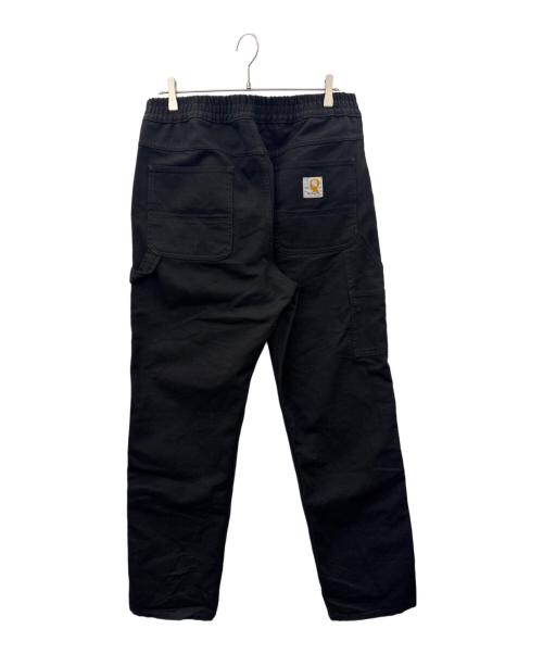 CarHartt（カーハート）CarHartt (カーハート) CarHartt　BRAIN DEAD BEACH CARPENTER P.　カーペンターパンツ ブラック サイズ:XLの古着・服飾アイテム