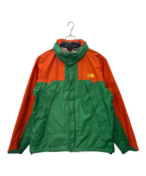 THE NORTH FACE（ザ ノース フェイス）THE NORTH FACE (ザ ノース フェイス) THE NORTH FACE　スクープジャケット　ナイロンパーカー グリーン×オレンジ サイズ:XXLの古着・服飾アイテム
