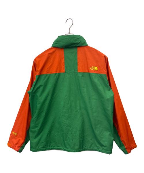 THE NORTH FACE（ザ ノース フェイス）THE NORTH FACE (ザ ノース フェイス) THE NORTH FACE　スクープジャケット　ナイロンパーカー グリーン×オレンジ サイズ:XXLの古着・服飾アイテム