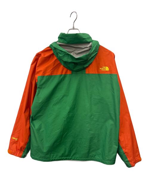 THE NORTH FACE（ザ ノース フェイス）THE NORTH FACE (ザ ノース フェイス) THE NORTH FACE　スクープジャケット　ナイロンパーカー グリーン×オレンジ サイズ:XXLの古着・服飾アイテム