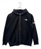 THE NORTH FACEザ ノース フェイス）の古着「THE NORTH FACE　スクエアロゴフルジップ」｜ブラック