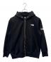 THE NORTH FACE（ザ ノース フェイス）の古着「THE NORTH FACE　スクエアロゴフルジップ」｜ブラック