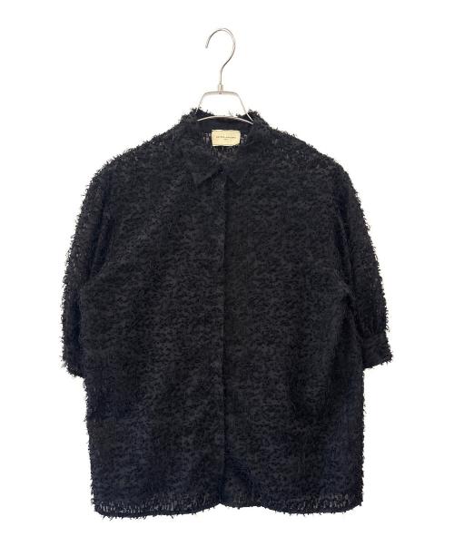 UNITED ARROWS（ユナイテッドアローズ）UNITED ARROWS (ユナイテッドアローズ) UNITED ARROWS　カットジャカード5SLブラウス ブラック サイズ:36の古着・服飾アイテム