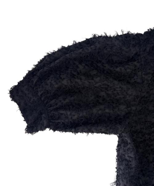 UNITED ARROWS（ユナイテッドアローズ）UNITED ARROWS (ユナイテッドアローズ) UNITED ARROWS　カットジャカード5SLブラウス ブラック サイズ:36の古着・服飾アイテム