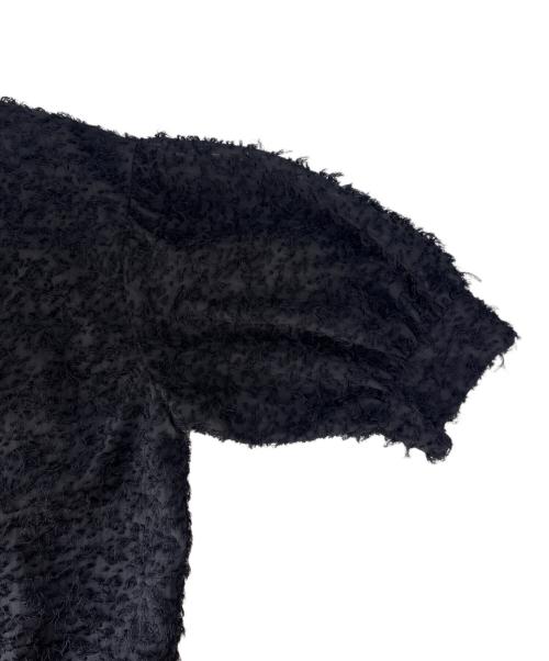 UNITED ARROWS（ユナイテッドアローズ）UNITED ARROWS (ユナイテッドアローズ) UNITED ARROWS　カットジャカード5SLブラウス ブラック サイズ:36の古着・服飾アイテム