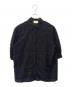UNITED ARROWS（ユナイテッドアローズ）の古着「UNITED ARROWS　カットジャカード5SLブラウス」｜ブラック