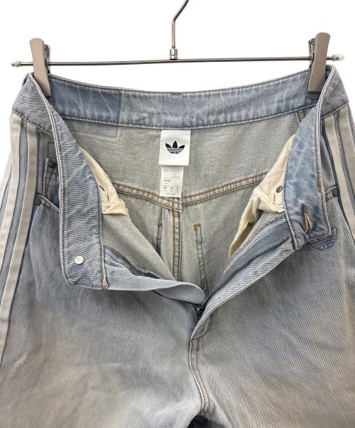 adidas（アディダス）adidas (アディダス) adidas　バナナフィット ウォッシュドデニムパンツ　デニムパンツ インディゴ サイズ:26の古着・服飾アイテム