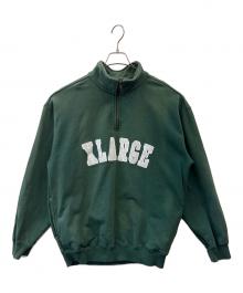 X-LARGE（エクストララージ）の古着「X-LARGE　ハーフジップスウェット」｜グリーン