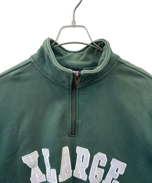 X-LARGE（エクストララージ）X-LARGE (エクストララージ) X-LARGE　ハーフジップスウェット グリーン サイズ:Mの古着・服飾アイテム