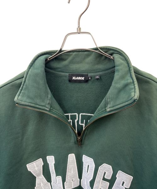 X-LARGE（エクストララージ）X-LARGE (エクストララージ) X-LARGE　ハーフジップスウェット グリーン サイズ:Mの古着・服飾アイテム