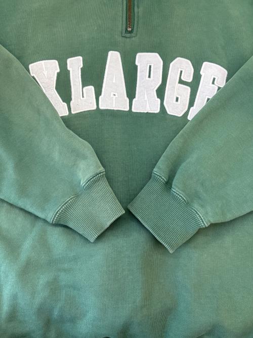 X-LARGE（エクストララージ）X-LARGE (エクストララージ) X-LARGE　ハーフジップスウェット グリーン サイズ:Mの古着・服飾アイテム