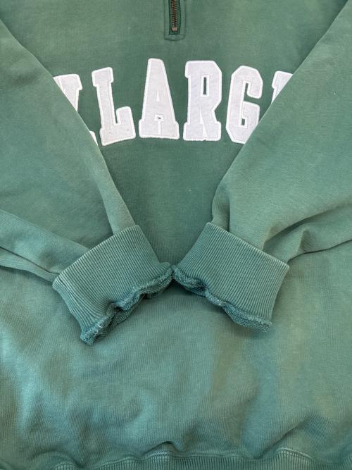 X-LARGE（エクストララージ）X-LARGE (エクストララージ) X-LARGE　ハーフジップスウェット グリーン サイズ:Mの古着・服飾アイテム