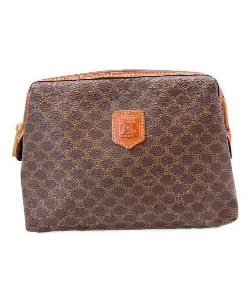 CELINE（セリーヌ）CELINE (セリーヌ) CELINE　マカダム　セカンドバッグ ブラウンの古着・服飾アイテム