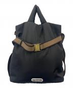 OUTDOOR×SALON adam et rope'アウトドア×サロンアダムエロペ）の古着「OUTDOOR × SALON adam et rope'  2WAYトートバッグ」｜ブラック