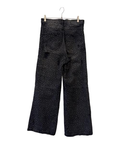 BREATH（ブレス）BREATH (ブレス) BREATH　ダメージ加工デニムパンツ ブラック サイズ:Ｌの古着・服飾アイテム