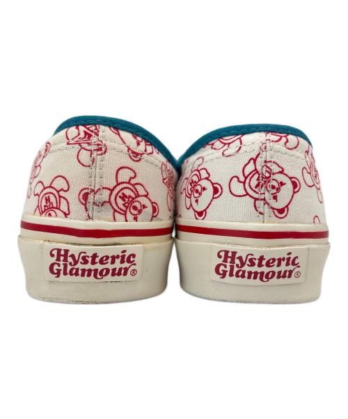 Hysteric Glamour（ヒステリックグラマー）Hysteric Glamour (ヒステリックグラマー) Hysteric Glamour　ローカットスニーカー ホワイト×ブルー サイズ:記載なしの古着・服飾アイテム